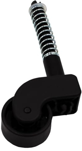 WEDO Ersatzrolle Rollhocker SuperStep, Kunststoff schwarz, mit Feder und Haltering, 3 cm