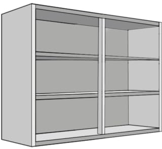 Top Living MCR Winchester Oak Flat Pack KITCHEN UNITS-WALL CABINET (800mm Single Wall Unit)