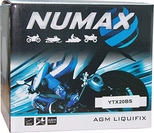 Batterie Numax AGM SLA scellée YTX20-BS SLA 12 V 18 AH 270 AMPS EN
