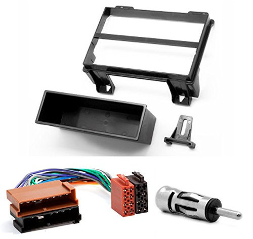 CARAV 11-049-9-6 DIN auto Radio Installazione Radio Set con adattatore ISO e antenna Adapter in dash Car Audio Kit di installazione per Fiesta 2001-2005; FUSION 2002-2005