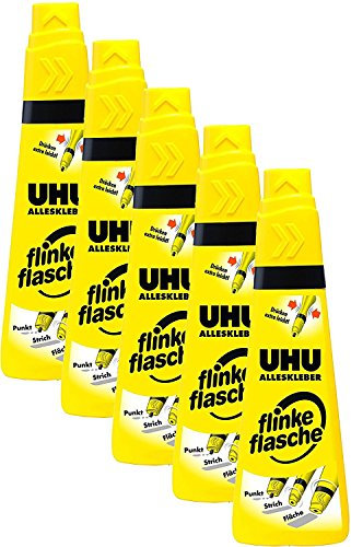 5 x UHU Alleskleber flinke flasche 90g