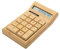 Q87C Solar Taschenrechner Bambus Solarbetriebener elektronische Taschenrechner 12 stellige LCD Anzeige Bürorechner Schulbedarf