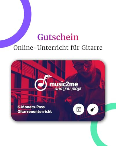 music2me.com: Gitarre lernen - Online Gitarrenunterricht für Anfänger und Fortgeschrittene (Aktivierungscode für 6 Monate), deutschsprachig