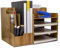 Catekro Büro Organizer Schreibtisch, Schreibtisch Organizer Holz Kinder, Großes Tisch Organizer, Ordnungssystem Schreibtisch für Bürobedarf (62-Braun)