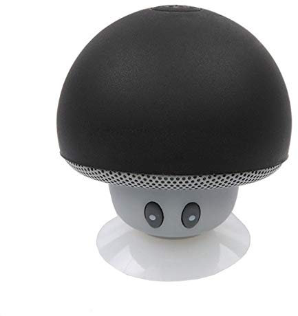 Enceinte Champignon Bluetooth pour XIAOMI Redmi Note 7 Smartphone Ventouse Haut-Parleur Micro Mini (Noir)