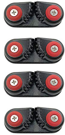 H HILABEE 4 STK. Φ 15mm Schotklemme Seilklemme Curryklemme Cam Cleat für Segelboot Schlauchboot