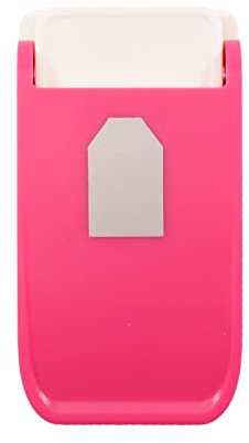 Vaessen Creative Perforatrice Heavy Duty Tag ed etichette – 2,5 x 1,7 cm – punzonatrice per creazione di biglietti, scrapbooking e diario – fai da te – per tipi di carta pesanti – accessori per