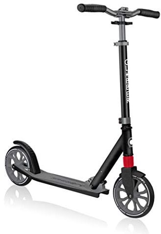 GLOBBER NL 205 Roller – Tretroller Kinder ab 6 Jahre, Teens und Erwachsene - Scooter 205 mm - ABEC 7 – höhenverstellbar – Schwarz-grau