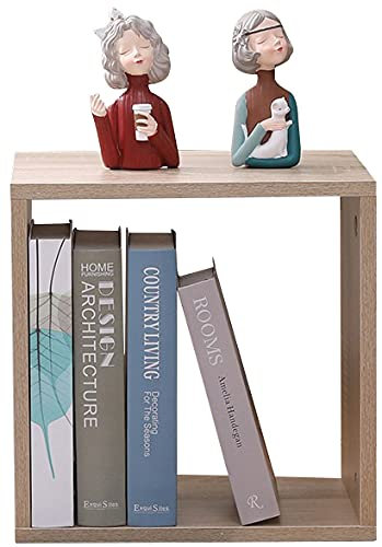 Etnicart Würfelregal Bücherregal Eiche 35 x 30 x 35 cm MDF Holz Regal Design Büro Eingang Wohnzimmer cd regal kinder cube regal dvd ständer nachttisch holz bücher regal bücherregal holz
