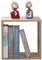 Etnicart Würfelregal Bücherregal Eiche 35 x 30 x 35 cm MDF Holz Regal Design Büro Eingang Wohnzimmer cd regal kinder cube regal dvd ständer nachttisch holz bücher regal bücherregal holz