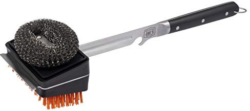 Oklahoma Joe's® Blacksmith Combo Grillbürste mit austauschbaren Köpfen aus Nylon und Stahlwolle – 1517365R06