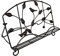 OwlGift Classic Cast Iron Brid & Metal Leaf Design Cookbook Stand, Decorative Recipe Holder for Kitchen, Coffee, Tablet Placement Storage Rack w/Weighted Chains – Brown