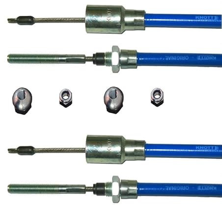Knott 2 x Bremsseil 37086.07 HL: 830 mm - GL: 1040 mm - Nirosta