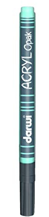 DARWI - DA0220014211C - Un Marqueur Pointe Fine 1 MM - Peinture Acrylique Opaque - Caraïbe - 3 ML - Multi-surfaces - Loisirs Créatifs - Activité Manuelle - Bricolage - DARWI ACRYL OPAK
