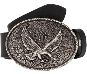 JP 1880 Herren große Größen Übergrößen Menswear L-8XL Ledergürtel, echtes Leder, Adler-Koppelschließe, Breite ca. 4 cm schwarz 110 748995100-110