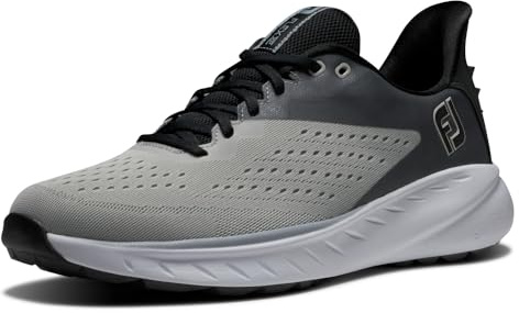 FootJoy Herren FJ Flex Xp Golfschuh, Grau Weiß Schwarz, 44 EU