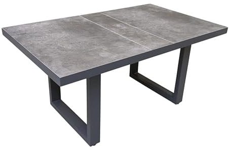 Lesli Living Murcia Casual-Diningtisch Gartentisch Esstisch Keramiktisch
