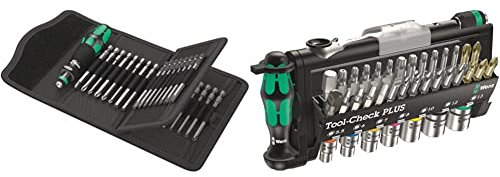 Wera Kraftform Kompakt 62, 33-teilig, 05059297001 & Bit-Sortiment, Tool-Check PLUS, 39-teilig, 05056490001