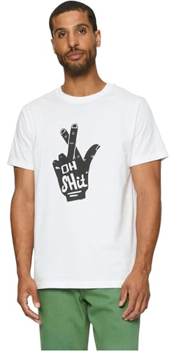 Mister Tee Herren Oh Shit Tee XS White