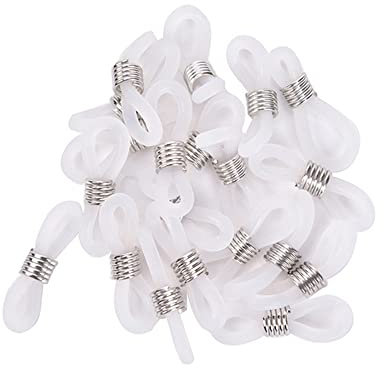 20pcs Ear Hook Eyeglasses Chain Glasses Retainer Ends Rope Sunglasses Cord Holder Strap Loop Connector, As Shown