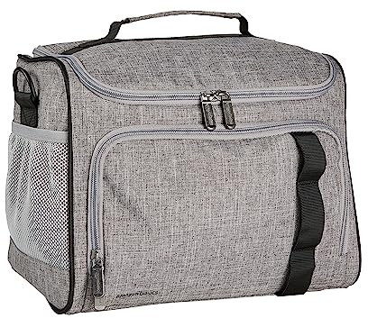 Amazon Basics Sac isotherme doux, étanche et léger, capacité 12 l (24 lattine), Grigio