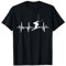 Skisport Herzschlag Skiliebhaber Skifahren T-Shirt