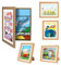 sixzerone Bilderrahmen Kinderzeichnungen, 2 Stück A4 Befüllba Kunstfotorahmen Kinder,25,4 x 32,8 cm,Frontöffnung Kunstwerke, Ideal für, Kunstprojekte, Schule, Zuhause (holz)