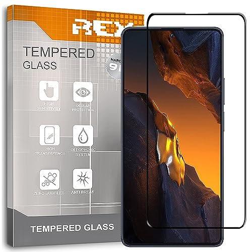 2X Protector de Pantalla Curvo 3D para XIAOMI Poco F5 - XIAOMI REDMI Note 12 Turbo, Negro, Protección Completa, 3D / 4D / 5D