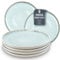 Steingut Teller Groß 6 Personen Ibiza TESTSIEGER, Hochwertiges Mediterranes Steingut Speiseteller Set, Stylisches Essteller Set, Pure Living in Blau-Beige