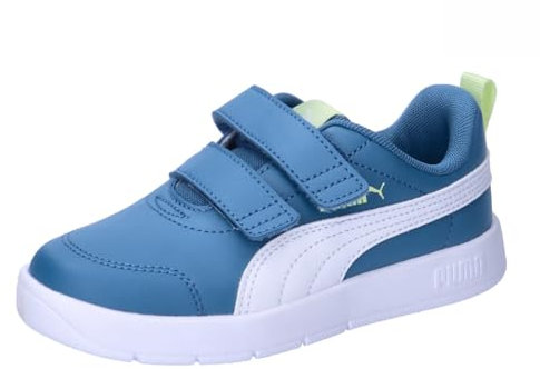 Puma Unisex Kinder Courtflex V3 V Ps Sneaker, Blue Horizon Puma White, 31 EU