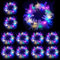 Couronnes de cheveux lumineuses en plumes,10pcs Couronne de Fleurs LED,LED Bandeau Fleur,Couronne De Plumes Bandeau,Bandeau Couronne LED,Bandeau pour femme,LED Plumes Bandeaux Lumineux Bandeau