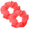 2 Stück Neon Haargummi Scrunchie Pop Fluoreszierende Koralle Scratch Einfarbiges Kratzgummiband Kratzkrawatten Haarschmuck Scrunchies Seide für Damen Satin Haargummis Mädchen Glitzer