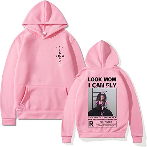 EVERLUCK Travis Hip Hop Fans Hoodies Mens Scott Wish You Were Here Felpe Donna Astroworld Look Mom I Can Fly Hoody Jumper, 13 Travis Felpa con cappuccio, M