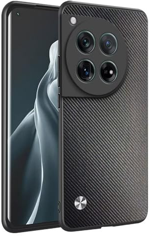 HAFFAN Handyhülle Schutzhülle entworfen für OnePlus 12R / OnePlus Ace 3 (6.78 inches), Kunstleder-Stil - Kevlar