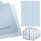 Thanaddo Gewächshausplatten 14 Stk. Doppelstegplatten Polycarbonat (PC) Zuschneidbar Hohlkammerplatten, 610 x 1150 mm, Transparent 4mm für Gewächshaus Gartenbau Carports