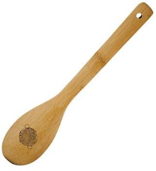 EL PAELLER - Cuchara de Madera de Cocina Artenasal | Libre de BPA, Antiadherente e Impermeable | Ideal para Paella y Uso Diario