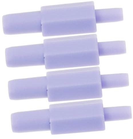 Toyvian Electric Breast Pump Tube Adapter Connectors 4pcs Breast Pump Hose Fittings Violet Compatible Accessories for Nursing Mothers