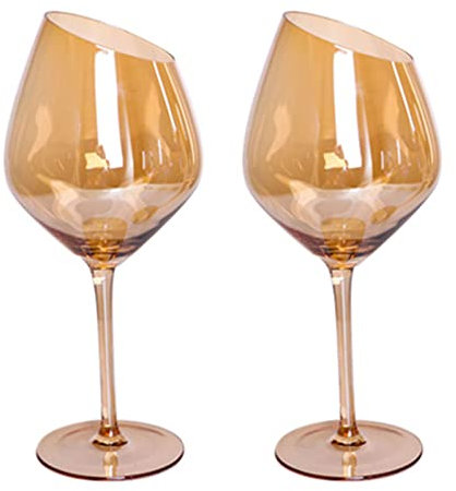 HOOLRZI Lot de 12 verres à champagne à vin coupés - Ambre coloré - Pour restaurant - Verres à champagne créatifs