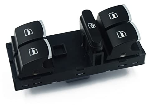 WUPEDI Fensterheberschalterknopf, for Seat, ALTEA ALTEA XL IBIZA V LEON TOLEDO, for VW, AMAROK, for Golf, PLUS 5 6, for Jetta, Rabbit, for Passat, CC, for Tiguan, for Touran Schalter für elektrischen