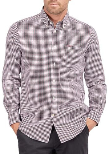 Barbour Mens Padshaw Tailored Shirt (UK, Alpha, XL, Regular, Regular, Rich Red)