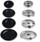 CookiBlend Replacement Burner Crown Cap Kit For Gas Stoves, Gas Stove Burner Cap Kitchen Cookware Hat Set, Cooktop Parts & Accessories(Concave)