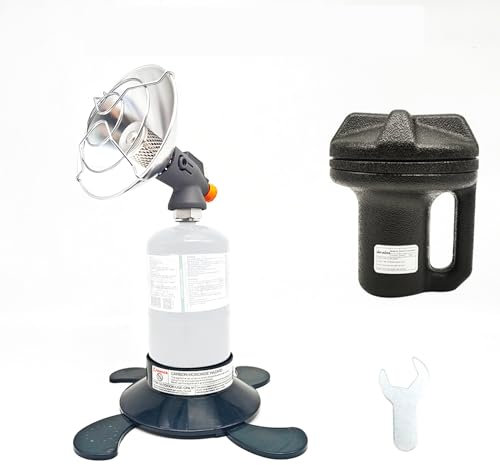 SOUUXIU Propanheizungen Tragbarer Gasheizer Outdoor-Zeltheizer Gasheizofen mit Ständer