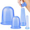 4 pezzi Coppettazione in silicone,Coppettazione Massaggio,Massaggio Viso Tazza in Silicone,massaggiatore sollievo per corpo,strumenti per massaggiare il corpo e il viso