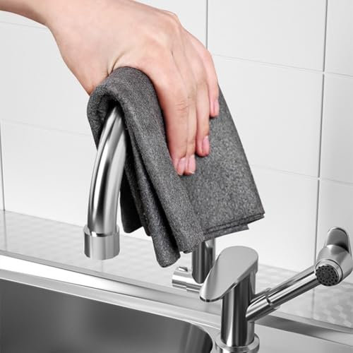 Effiziente Aquaglide Reinigungstücher, 5 Stück Fussel-Mikrofaser für einfache Staubentfernung (20 x 25 cm)