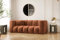 Kaiser Möbel - Sofa 2 Sitzer - 2er Couch - 91x197x70 cm - Relaxsofa Wohnzimmer, Jugendzimmer - HR-Schaum, Gewellte Feder, 2 dekorative Kissen - Sofa Modern - Grand - Stoff Salvador - Braun