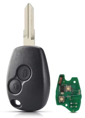 433Mhz Fernbedienung für Renault Trafic Duster Master Modus Clio 3, NO153 | für Twingo Movano Dacia Logan Sandero Kangoo, ID46 PCF7946 Chip,Autoschlüssel,NO153 Blade