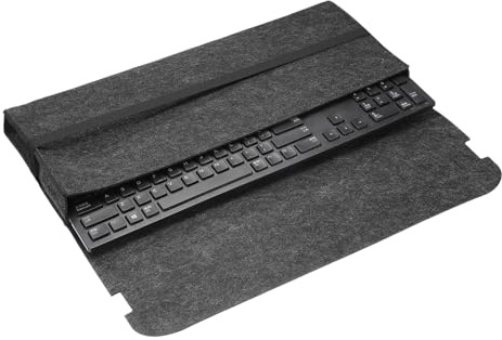 Nexarelle 108 Keys Keyboard Case Sleeve Travel Bag 18.5x7.1x1.8 | Dustproof Waterproof Carrying Case,for Mechanical Keyboards,Dark Gray