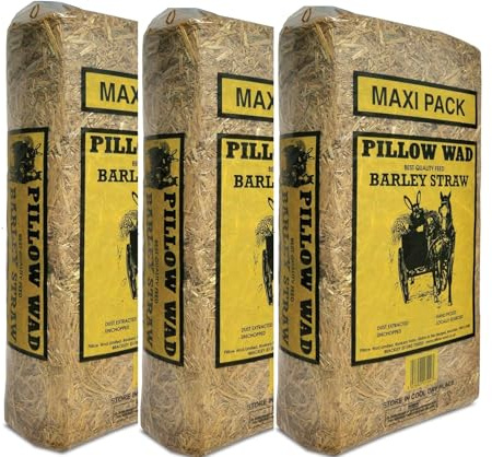 3x 3kg Maxi Barley Straw Nutritious Seed Mix for Garden Birds, Suitable for Feeders, Tables and Ground Feeding