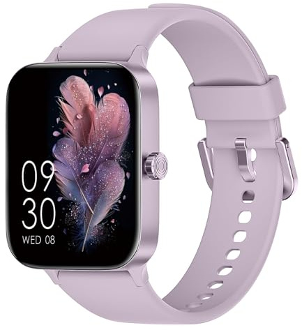KIUVKAS Smartwatch Uomo Donna,1.95 Orologio Smartwatch con Effettua/Risposta Chiamate,140+ Sportive Fitness Tracker con Pressione Sanguigna e Monitor Sonno,IP68 Smart Watch per Android/iOS