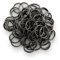 WEBandBUY Binderinge/Jump Rings 10mm Durchmesser Farbe Schwarz/Gun Metall 15g ca.80 STK